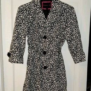Cheetah Print Raincoat